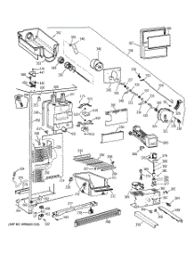 03 - Freezer Section parts for Ge Refrigerator TFS22ZPDABS from AppliancePartsPros.com