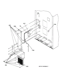 09 - Cabinet Back parts for Ge Refrigerator TCX22PACCWW from AppliancePartsPros.com