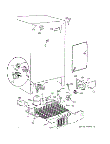 06 - Unit Parts parts for Ge Refrigerator TFS26ZPDABS from AppliancePartsPros.com