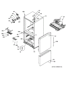03 - Control & Light Covers parts for Ge Refrigerator TCX22PACCBB from AppliancePartsPros.com