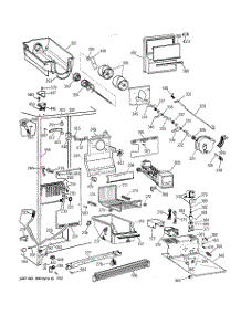 03 - Freezer Section parts for Ge Refrigerator TFCW27FRAWH from AppliancePartsPros.com