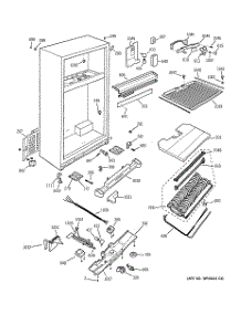 03 - Cabinet parts for Ge Refrigerator TNS22PACARBS from AppliancePartsPros.com