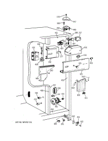 04 - Fresh Food Section parts for Ge Refrigerator TFEW27FPAWH from AppliancePartsPros.com