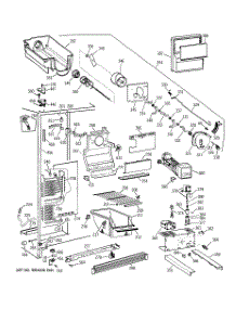 02 - Freezer Section parts for Ge Refrigerator MSK25ZRDAAA from AppliancePartsPros.com