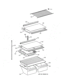 04 - Shelf Parts parts for Ge Refrigerator MTI18GIBURWW from AppliancePartsPros.com