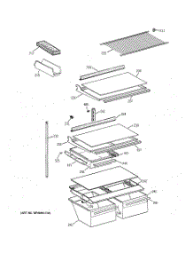 04 - Shelves parts for Ge Refrigerator MTG18GABURWW from AppliancePartsPros.com