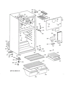 02 - Cabinet parts for Ge Refrigerator MTX16EABJRAA from AppliancePartsPros.com