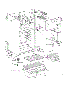 02 - Cabinet parts for Ge Refrigerator MTX16EABBRWW from AppliancePartsPros.com
