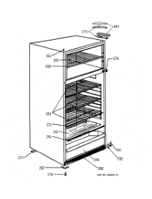02 - Cabinet parts for Ge Refrigerator TDX9SNSCRWH from AppliancePartsPros.com