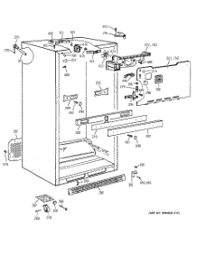 03 - Cabinet parts for Ge Refrigerator TBX18AABQRBB from AppliancePartsPros.com