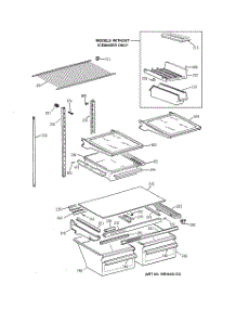 04 - Shelf Parts parts for Ge Refrigerator TBX21AABRRBB from AppliancePartsPros.com