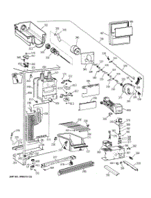 03 - Freezer Section parts for Ge Refrigerator TFX25NRDAWW from AppliancePartsPros.com
