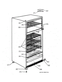 02 - Cabinet parts for Ge Refrigerator TDX9SNXBRWH from AppliancePartsPros.com