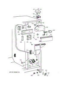 05 - Fresh Food Section parts for Ge Refrigerator TFX20JABAAA from AppliancePartsPros.com