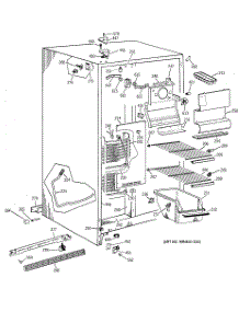 02 - Freezer Section parts for Ge Refrigerator MSG20GABKWW from AppliancePartsPros.com
