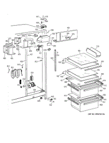 03 - Fresh Food Section parts for Ge Refrigerator MSZ20GWCKWW from AppliancePartsPros.com