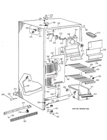 02 - Freezer Section parts for Ge Refrigerator MSG22GABKWW from AppliancePartsPros.com