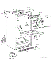 03 - Cabinet parts for Ge Refrigerator TBX24JABRRCC from AppliancePartsPros.com