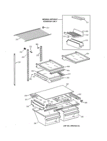 04 - Shelf Parts parts for Ge Refrigerator TBX24JABRRCC from AppliancePartsPros.com