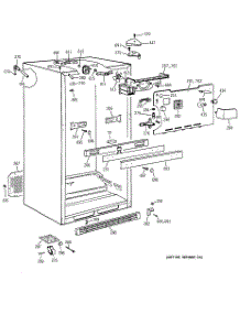 03 - Cabinet parts for Ge Refrigerator TBX19PABRRCC from AppliancePartsPros.com
