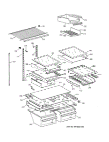 04 - Shelf Parts parts for Ge Refrigerator TBX19PABRRCC from AppliancePartsPros.com