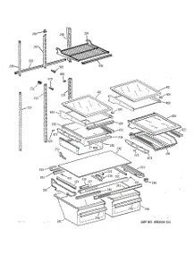06 - Shelf Parts parts for Ge Refrigerator TBX25PRBSRCC from AppliancePartsPros.com