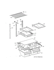 04 - Shelf Parts parts for Ge Refrigerator TBX18GIDARWW from AppliancePartsPros.com