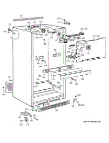 03 - Cabinet parts for Ge Refrigerator TBG18IADARAA from AppliancePartsPros.com