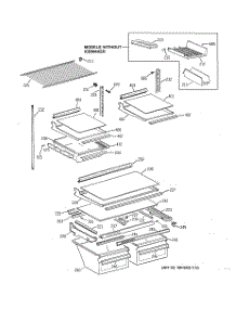 04 - Shelves & Drawers parts for Ge Refrigerator TBX18IADARCC from AppliancePartsPros.com
