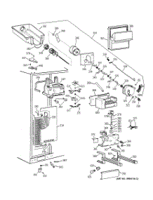 03 - Freezer Section parts for Ge Refrigerator TPS24PBBJBS from AppliancePartsPros.com