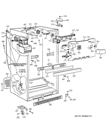 03 - Cabinet parts for Ge Refrigerator TBX22PIBRRCC from AppliancePartsPros.com