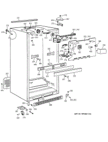 03 - Cabinet parts for Ge Refrigerator TBG19PADARWW from AppliancePartsPros.com
