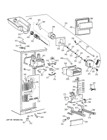 03 - Freezer Section parts for Ge Refrigerator TPX24PBDACC from AppliancePartsPros.com