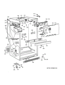 03 - Cabinet parts for Ge Refrigerator TBX18GIDBRWW from AppliancePartsPros.com