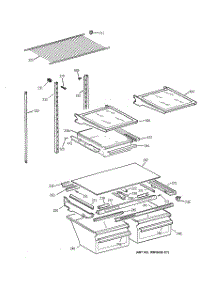 04 - Shelf Parts parts for Ge Refrigerator TBX18JIBRRCC from AppliancePartsPros.com