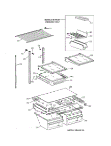 04 - Shelves & Drawers parts for Ge Refrigerator TBX21JABRRCC from AppliancePartsPros.com