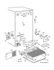 07 - Unit Parts parts for Ge Refrigerator TPS24PPBJBS from AppliancePartsPros.com