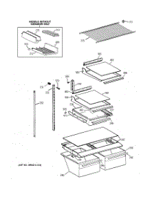 04 - Shelf Parts parts for Ge Refrigerator TBG18JADARAA from AppliancePartsPros.com