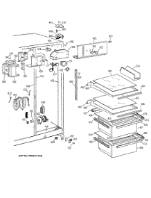 03 - Fresh Food Section parts for Ge Refrigerator TFZ20JRBKWH from AppliancePartsPros.com