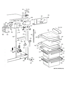 03 - Fresh Food Section parts for Ge Refrigerator TFG20JABKWW from AppliancePartsPros.com