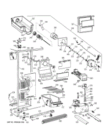 02 - Freezer Section parts for Ge Refrigerator TFG20JRBKWW from AppliancePartsPros.com