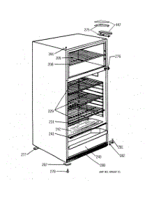 02 - Cabinet parts for Ge Refrigerator TDX11SNSARWH from AppliancePartsPros.com