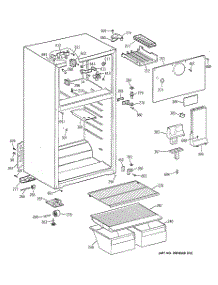 02 - Cabinet parts for Ge Refrigerator TBX14GADGRWW from AppliancePartsPros.com