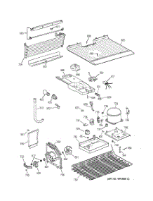 03 - Unit Parts parts for Ge Refrigerator TBX18LYDHRWW from AppliancePartsPros.com