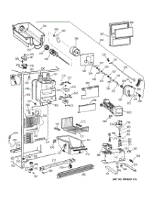 03 - Freezer Section parts for Ge Refrigerator TFX26QPDACC from AppliancePartsPros.com