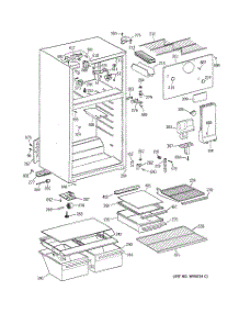 02 - Cabinet parts for Ge Refrigerator TBX18BADGRWW from AppliancePartsPros.com