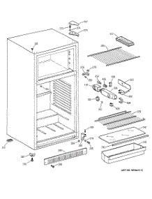02 - Cabinet parts for Ge Refrigerator TDX11SNYARWH from AppliancePartsPros.com