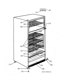 02 - Cabinet Parts parts for Ge Refrigerator TDX11SNXDRWH from AppliancePartsPros.com