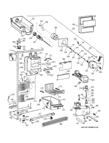 03 - Freezer Section parts for Ge Refrigerator ERS2026DACC from AppliancePartsPros.com