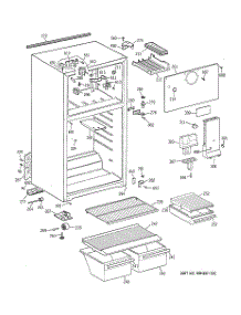 02 - Cabinet parts for Ge Refrigerator MTZ14EACKRWW from AppliancePartsPros.com